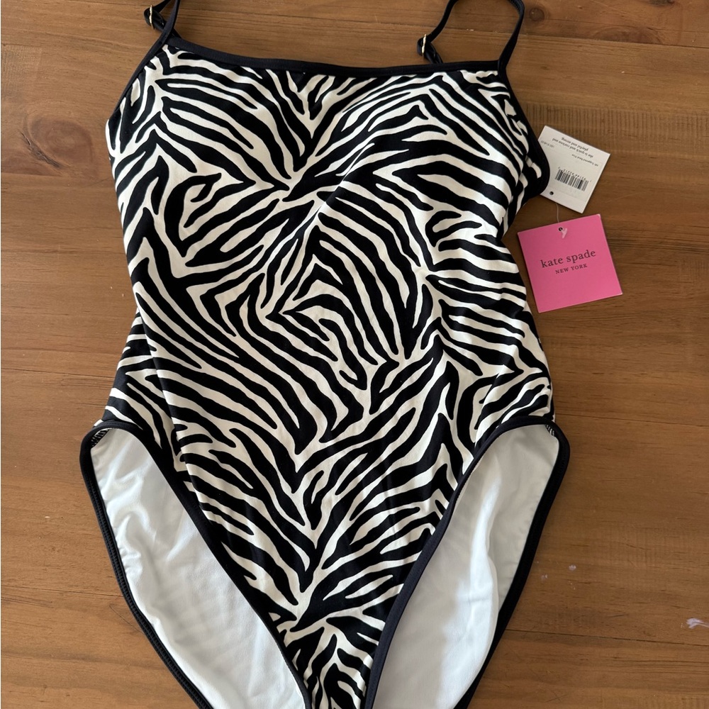 Kate Spade Black and White Zebra Print Top
